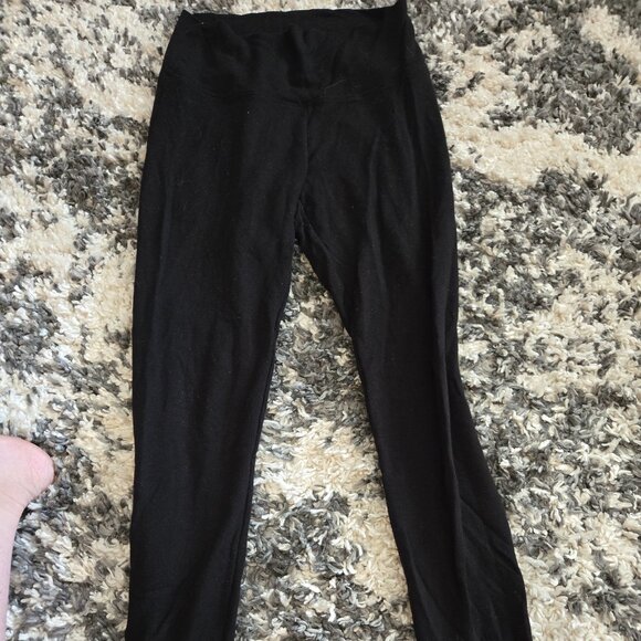 Antistar Black Cotton Leggings Size S/P Small Made in Canada EUC - Picture 3 of 4